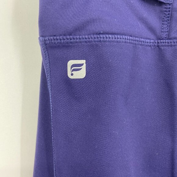 FABLETICS Gia Powerlite Purple Crop Back Zipper Pockets Workout Leggings M / L - Picture 9 of 9